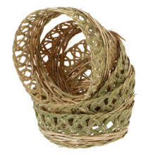 Bamboe Hoedenringen Handgemaakt Khaki Creatieve Hoed Accessoires