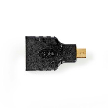 HDMI Adapter | HDMI Micro-Anschluss | HDMI Ausgang | Vergoldet | Gerade | ABS | Schwarz | 1 Stk. | Box