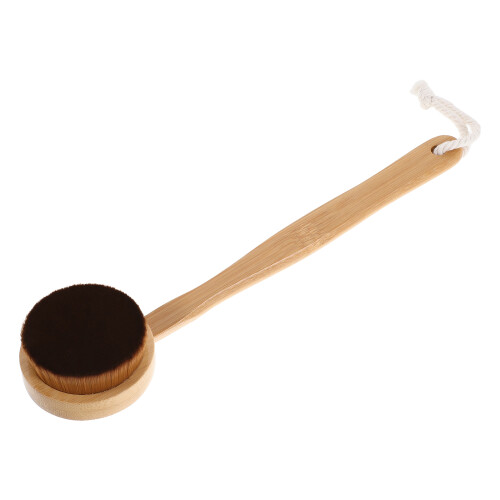 4Pièces Brosse Auto-Bronzante Khaki Bois Nylon, Usage Confortable