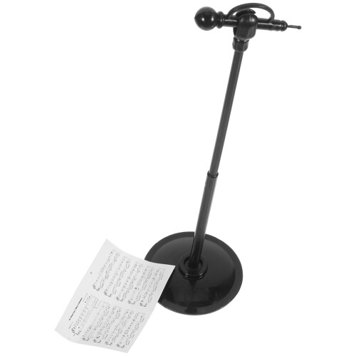 20Ensembles Décor Microphones Miniatures Noir Accessoire Table