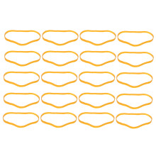 210Pièces Anneaux Caoutchouc Orange Elastiques Épais Usage Fixation