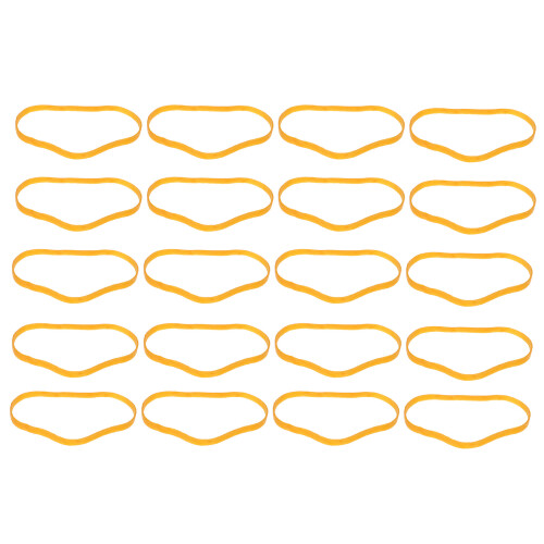 210Pièces Anneaux Caoutchouc Orange Elastiques Épais Usage Fixation