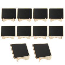 40Stk Schwarze Mini Kreidetafel PVC Robust Für Party Schule
