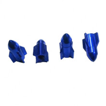 12Stk Autoreifen Aluminium Ventilkappen Blau Passend Für Pkw
