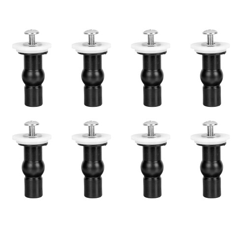 8St Wc Zitschroeven Schroefset ABS En Rubber Houdbaar