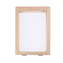 3Stk Holzrahmen Siebdrucknetz Zum Papier Basteln Beige