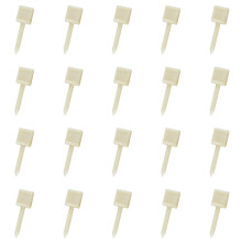 40Stk Archery Zubehör Weiße Gesichts-Pins Kunststoff Für