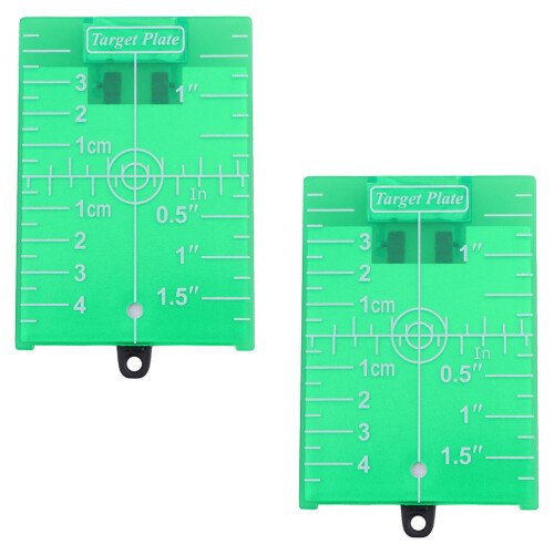 4Pièces Plaques Vertes Pour Alignement Laser Avec Support