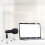 1Ensemble Microphone Pour Ordinateur Avec Pied Ajustable Noir 3