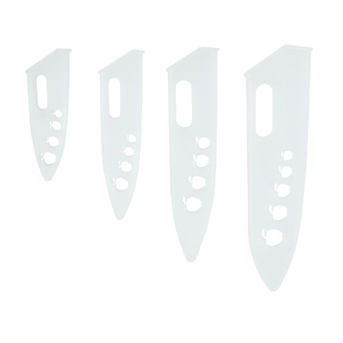 12Pièces Protections Transparentes Pour Couteaux De Cuisine