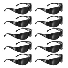 20Paires Lunettes De Soudure Noires Polycarbonate Protection Confort