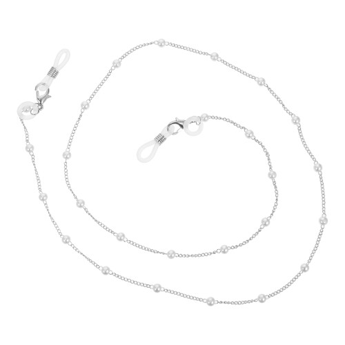 2Pièces Accessoire Argenté Pour Écouteurs Avec Et Perles