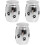 3Pièces Urne Commémorative Animale Compacte Acier Inoxydable 4