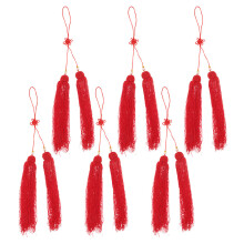 30Pcs Red Colored Fabric Tassel Pendant for Martial Arts and Sword