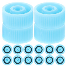80Pcs Blue Car Air Conditioning Valve Caps Leakproof Hvac Replacement