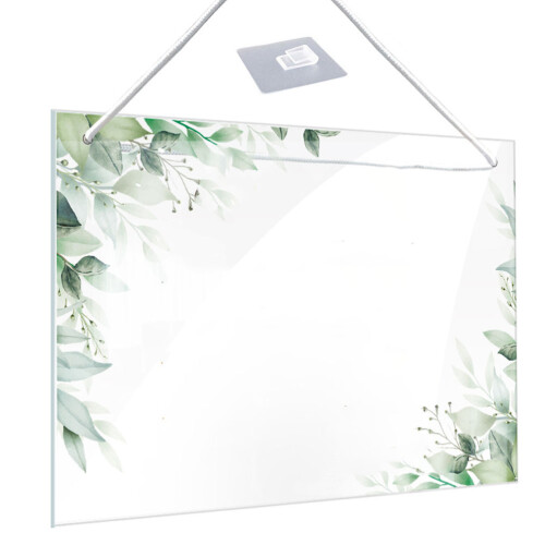 4Pcs Acrylic Schedule Boards Clear Hanging Message Whiteboards