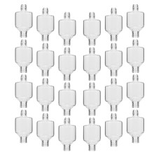 24Pcs Mini Glass Oil Lamps Refillable Kerosene Holders for Indoor Use