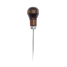 2Pcs Handheld Wooden Handle Needle Awl for Craft and Cake Use
