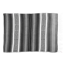 2Pcs Grey Blended Mexican Blanket Thick Soft Mat Cover