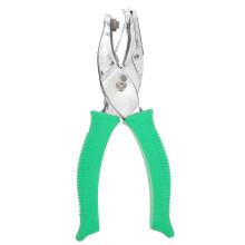 2Pcs Square Hole Puncher Green Manual DIY Paper Craft Punch Pliers