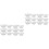 24 Pcs Multi-Function Glass Ramekins Kitchen Bowls Dessert Accessory 6