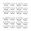 24 Pcs Multi-Function Glass Ramekins Kitchen Bowls Dessert Accessory 7