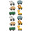 12Pièces Jouet Train Bois Animaux Apprentissage 7