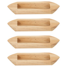 16Pièces Ornements Bateaux Miniatures Bois Khaki Pour Décor Intérieur