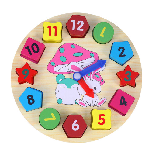 2Pièces Blocs En Bois Jeu Educatif Enfants