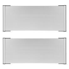 4Pièces Plaque Signalétique Aluminium Noir Simple Côté Pour