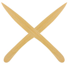 10Pièces Découpe- Bois Usage Maison Ouvre-Lettres Khaki