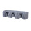 3Pcs Bathroom Wall Mounted Mop Holder Grey 3 Position 4 Hook 1