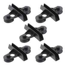 15Pcs Detachable Suction Cup Tank Divider Holder for Aquarium Black