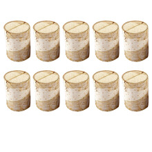 10Pièces Porte-Cartes En Bois Clair Support Étiquettes Bureau Mariage