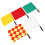20Pièces Drapeaux Main Arbitre Football Multi-Couleurs Acier Mousse 1