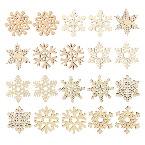 40Pièces En Bois Premium Pour Décorations