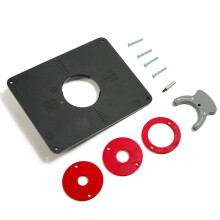 Kit de Plaque D'Insertion pour Table de Fraiseuse de Précision PRS4038 (Non Percée) pour Triton M0F001 TRA001 et Série 7500, 235 mm X 298 mm