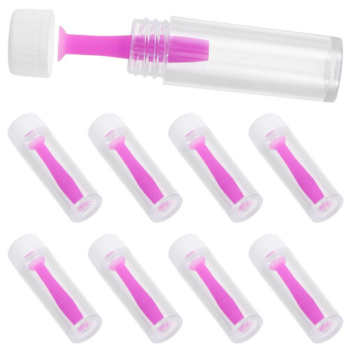 20Pcs Practical Purple Silicone Contacts Lens Tools Safe for Daily Use