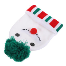 2Pièces Bonnet Adorable Enfants Tricoté Fibre Noël