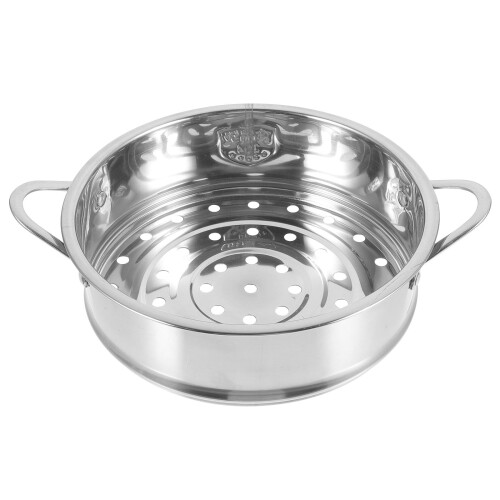 3Pcs Silver Stainless Steamer Basket for Buns Dumplings Easy Carry