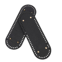 10Stk Handtaschenboden PU Schwarz Für DIY Häkel- Und Stricktaschen