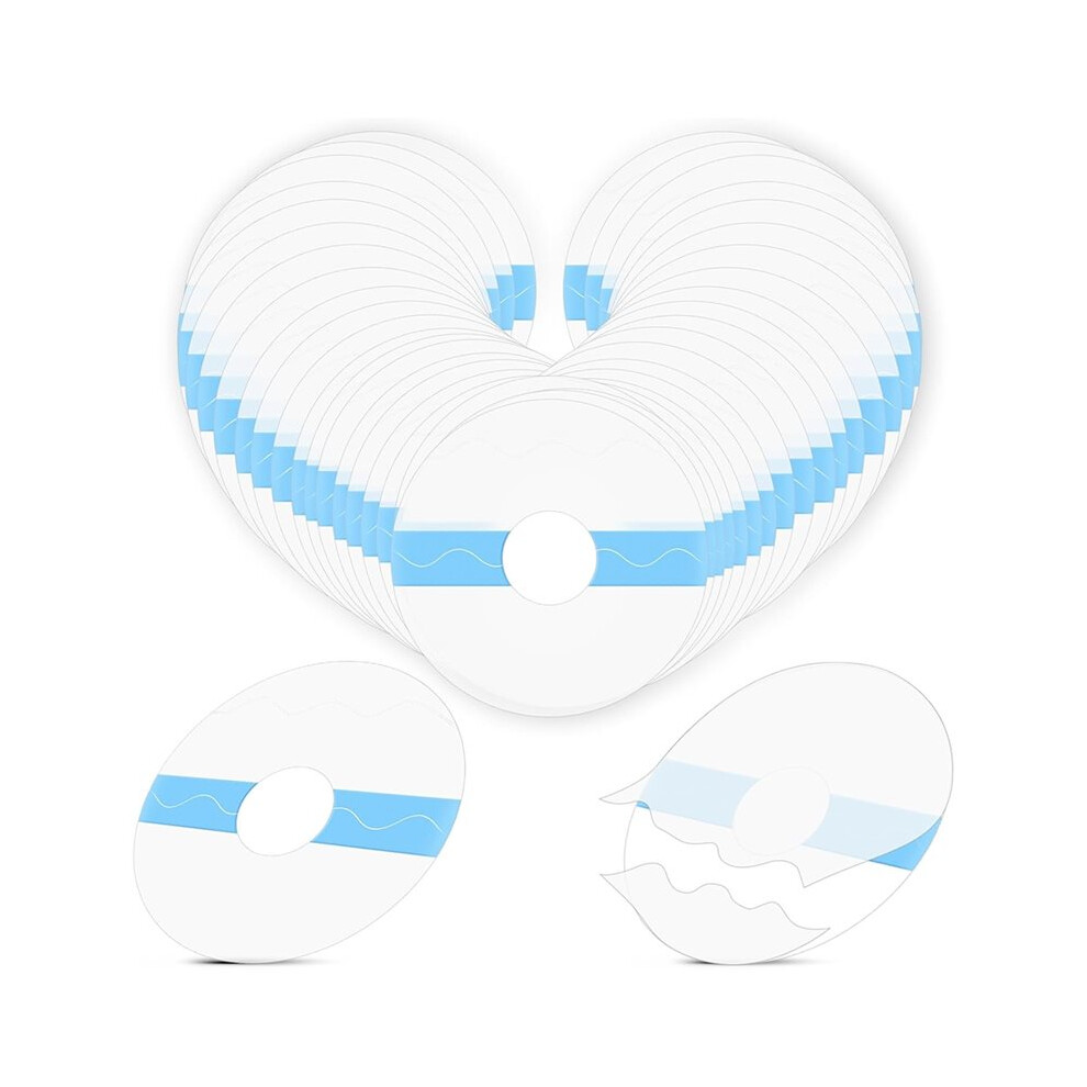Tauoh 120 Pack Shower Waterproof Patch Transparent Adhesive Patches Waterproof Cgm Sensor Covers Protectors