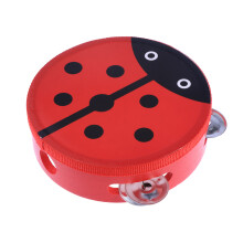 2Pcs Red Music Toys for Kids Educational Drum Set Musical Instruments