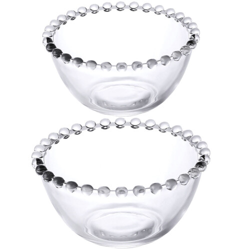8Pcs Transparent Cubilose Bowls Multi-Use Dessert Salad Fruit Storage