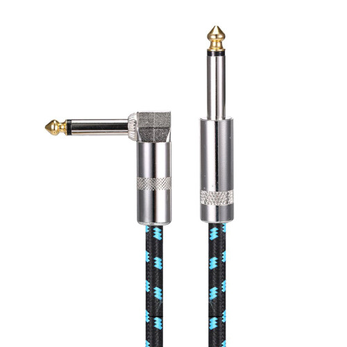 3Pièces Câble Audio Professionnel Guitare 6,35mm Résistant