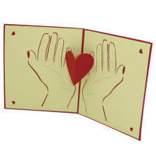 2Pièces Carte 3D Qualité Fête