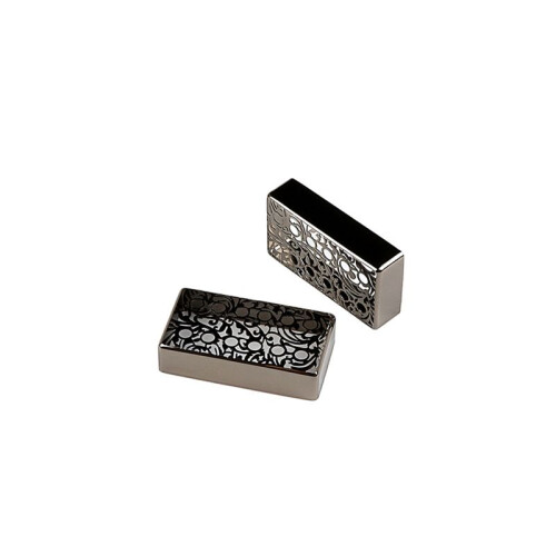 Openwork 12-HåLs Humbucker Gitarr Pickup Cover FöR LP Elgitarrdelar,Svart 70 X38 X16Mm 2