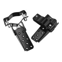 2Paires Pédales Arrière Pliables En Acier Noir Pour Route