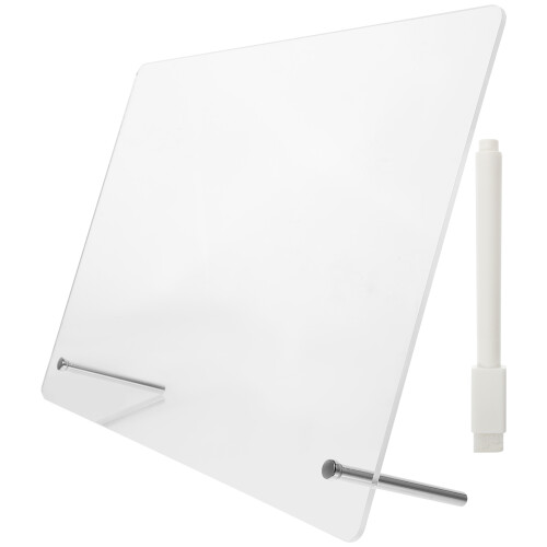 2Sets Transparentes Acryl Notizboard Mit Stift Für Und Büro