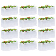 36Stk Micro Blumenbeete Weiß Langlebiges Für